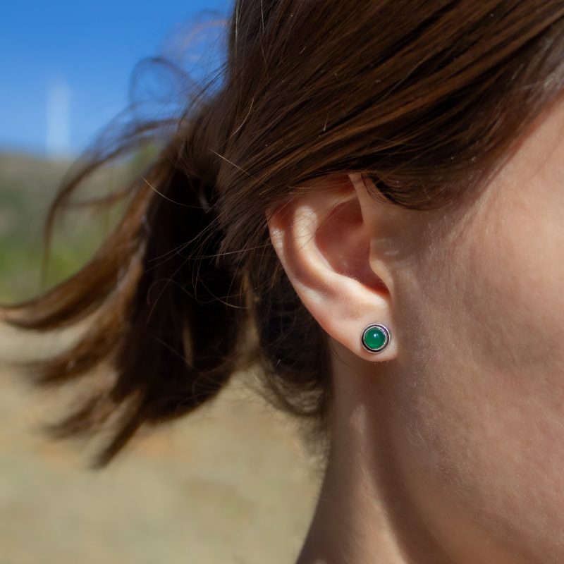 Pendientes Onix Verde Pendientes Onix Verde