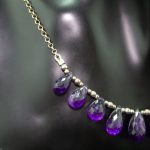 Collar Amatistas Gotas