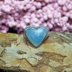 Anillo Aguamarina Corazón