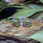 Pendientes Rubí y Peridoto