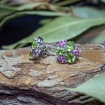 Pendientes Rubí y Peridoto