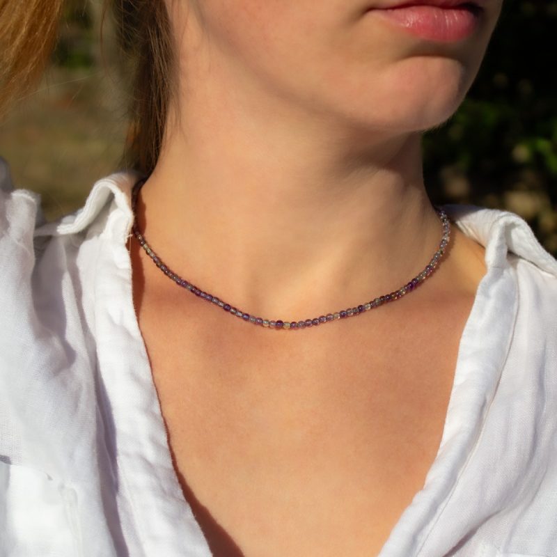 Collar Amatistas 3mm Collar Amatistas 3mm