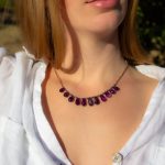 Collar Amatistas Gotas