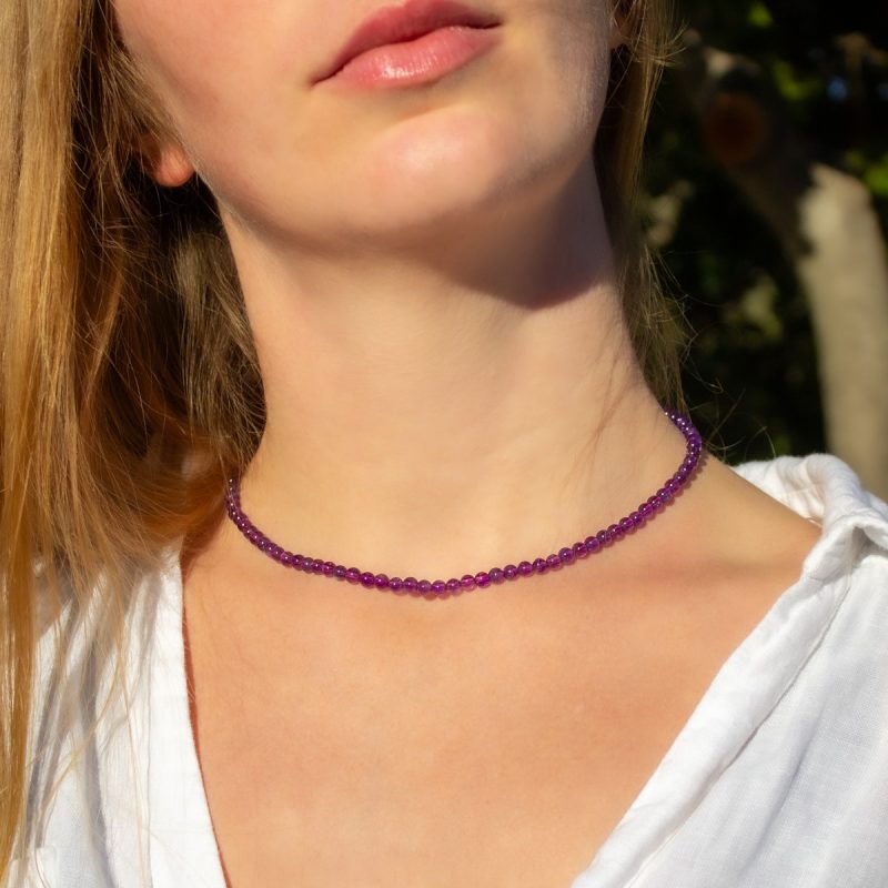 Collar Amatistas 5mm Collar Amatistas 5mm