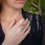 Anillo Cuarzo Rosa