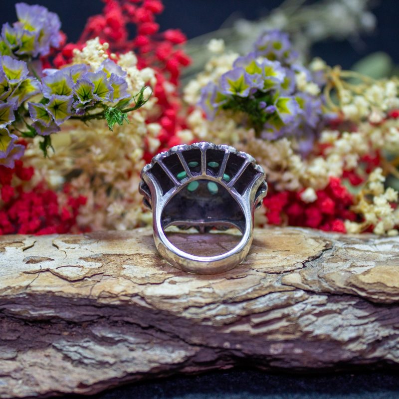 Anillo Esmeralda y Marquesitas Anillo Esmeralda y Marquesitas