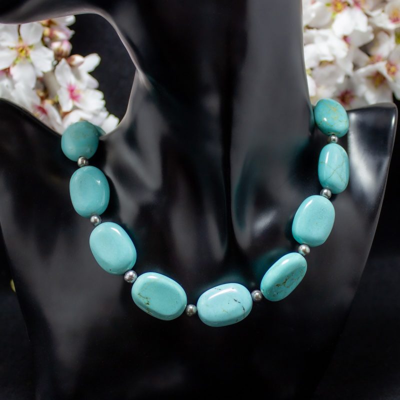 Collar Turquesa y Perlas