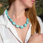 Collar Turquesa y Perlas