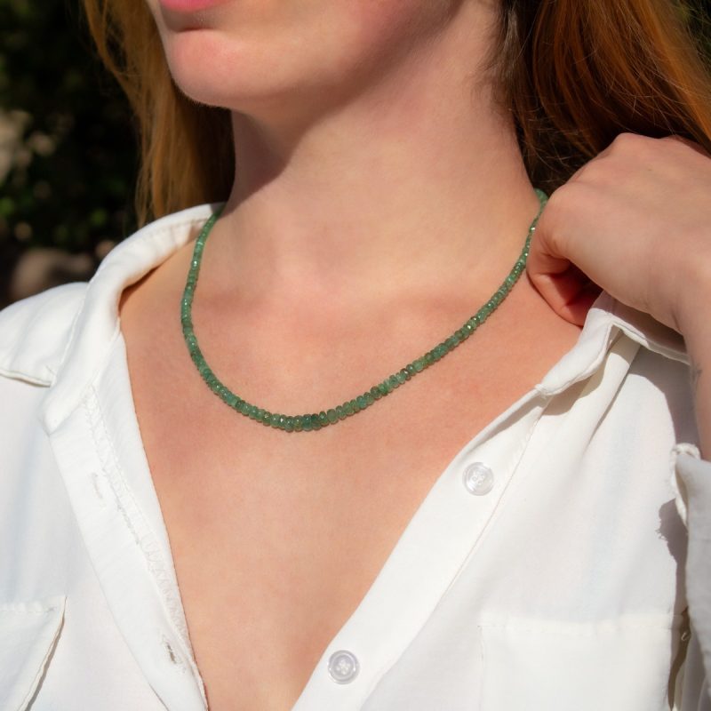 Collar Esmeralda Facetado Collar Esmeralda Facetado