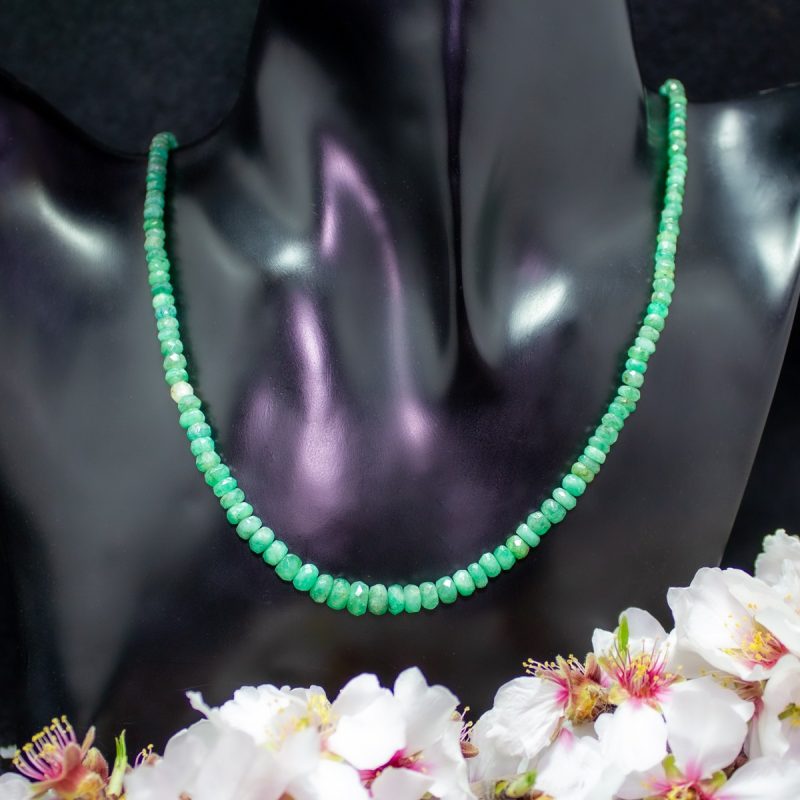 Collar Esmeralda Facetado Grande Collar Esmeralda Facetado Grande