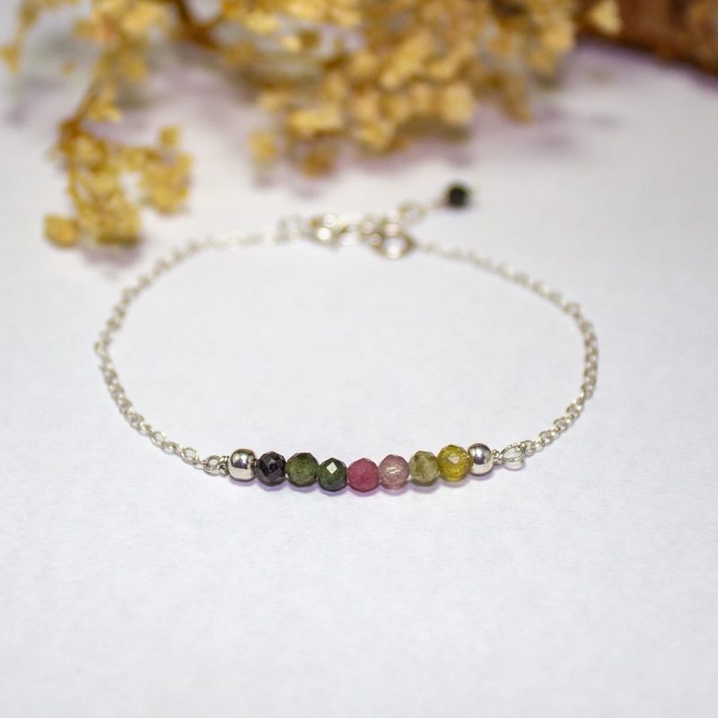 Pulsera Turmalina Multicolor 3mm Pulsera Turmalina Multicolor 3mm