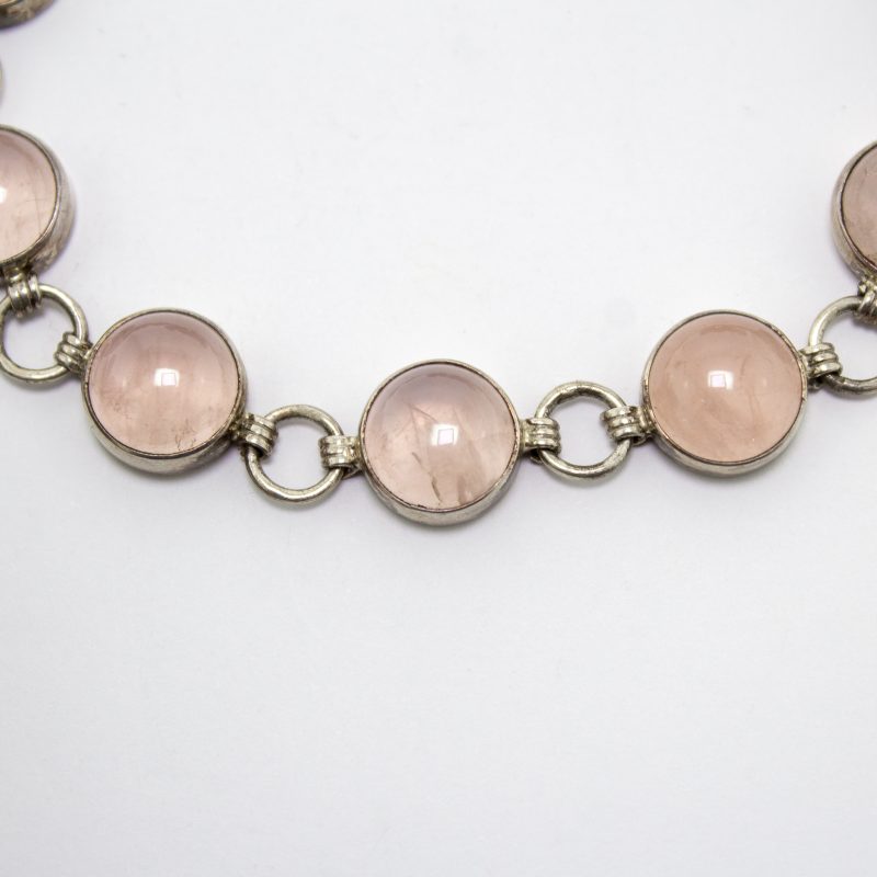 Pulsera cuarzo rosa