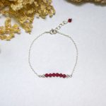 Pulsera Calcedonia Roja 3mm
