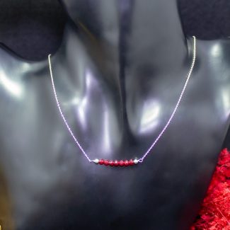 Collar Calcedonia Roja 3mm