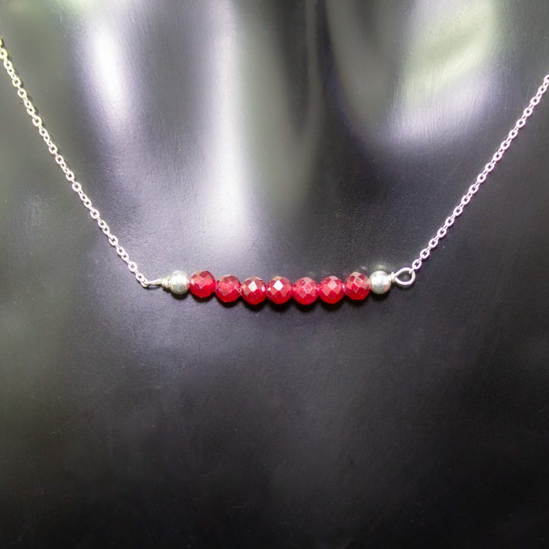 Collar Calcedonia Roja 3mm Collar Calcedonia Roja 3mm