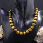 Collar Ojo de Tigre Bolas