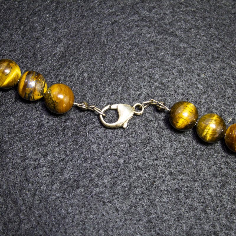 Collar Ojo de Tigre Bolas Collar Ojo de Tigre Bolas