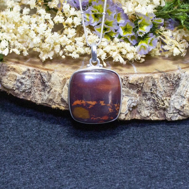 Colgante Jaspe Rojo con Hematite Colgante Jaspe Rojo con Hematite