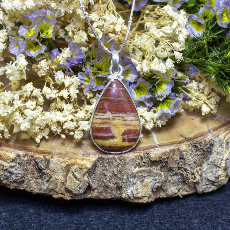 Colgante Jaspe Rojo con Hematite