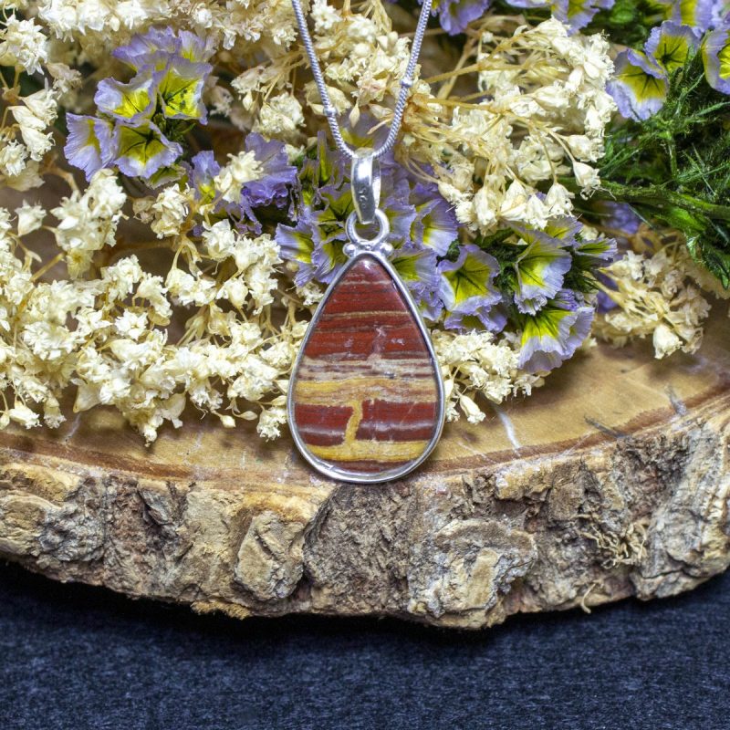Colgante Jaspe Rojo con Hematite