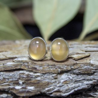 Pendientes Calcedonia Naranja