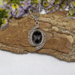 Colgante Ónix Negro y Marquesitas