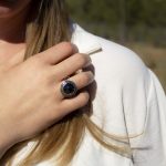 Anillo Circonita Negra