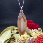 Colgante Ágata Pluma