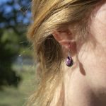 Pendientes Eudialita con Rubí y Turmalina