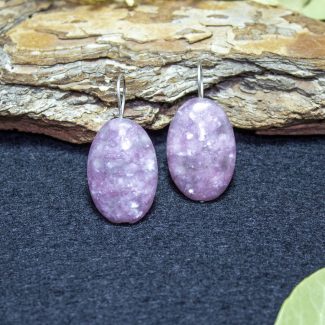 Pendientes Lepidolita