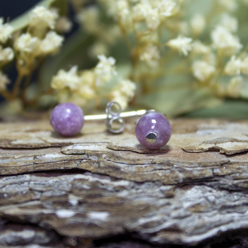 Pendientes Lepidolita Pendientes Lepidolita