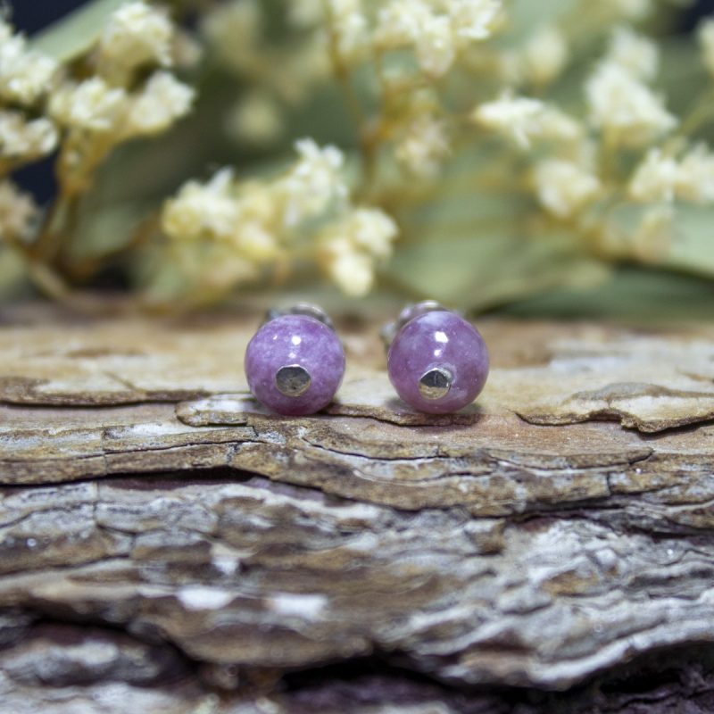 Pendientes Lepidolita Pendientes Lepidolita