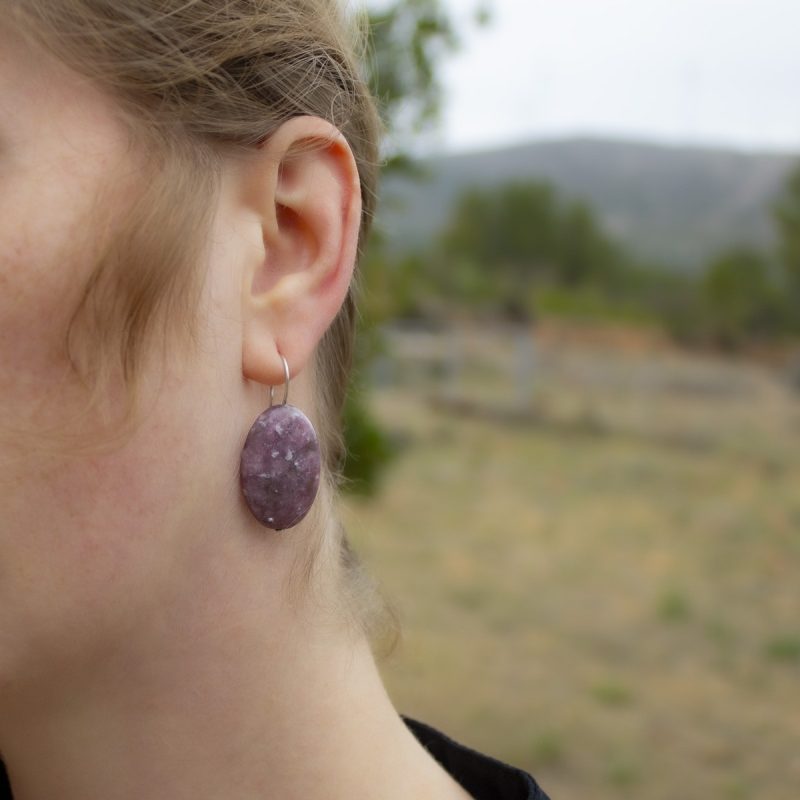 Pendientes Lepidolita