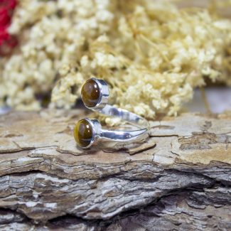 Anillo Ojo de Tigre Doble