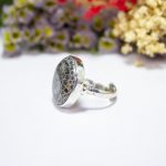 Anillo Coral Fósil