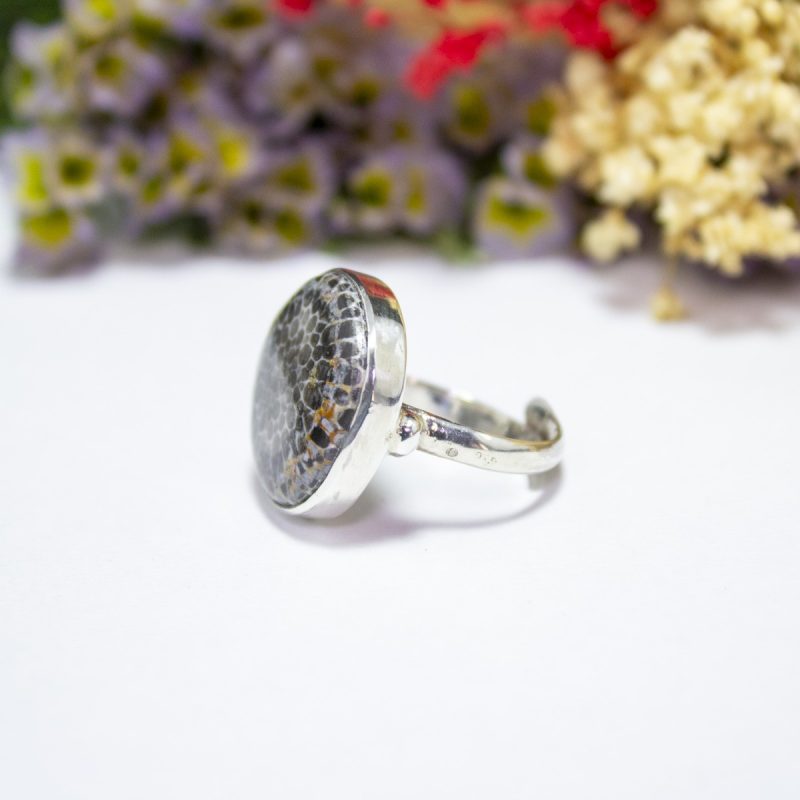 Anillo Coral Fósil Anillo Coral Fósil
