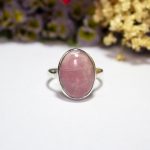 Anillo Ópalo Rosa Peruano