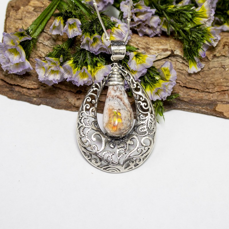 Colgante Ópalo Fuego