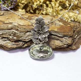 Colgante Citrino Flor