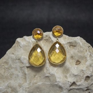 Pendientes Citrino