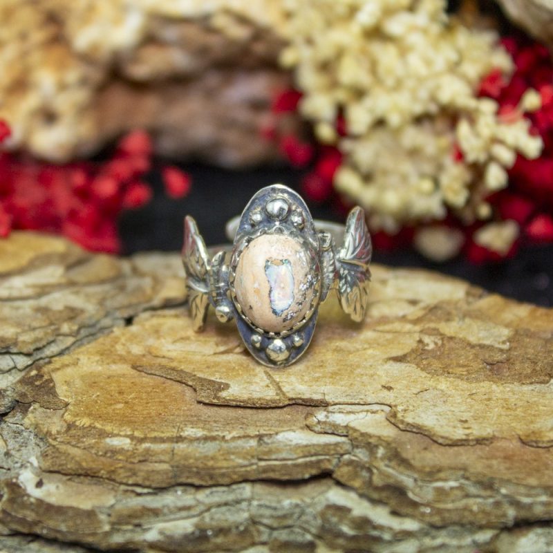 Anillo Ópalo Fuego Mariposas Anillo Ópalo Fuego Mariposas