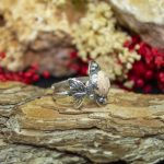 Anillo Ópalo Fuego Mariposas