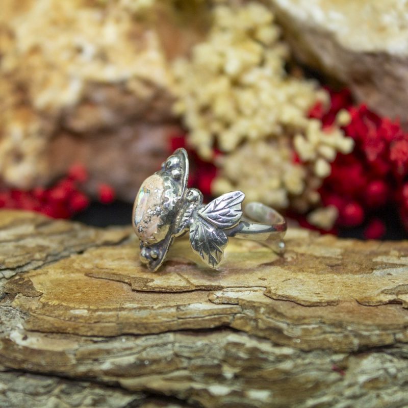 Anillo Ópalo Fuego Mariposas Anillo Ópalo Fuego Mariposas