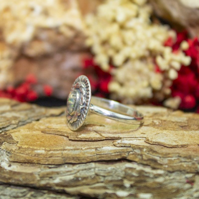 Anillo Ópalo Etíope Pequeño