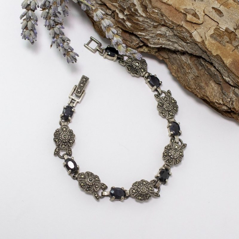 Pulsera Zafiro y Marquesitas Pulsera Zafiro y Marquesitas