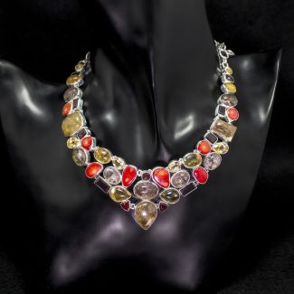 Collar Minerales Multicolor