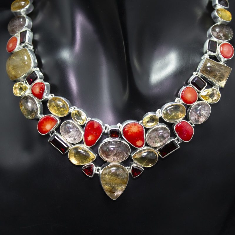Collar Minerales Multicolor