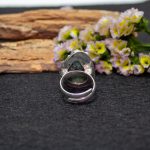 Anillo Cianita en Fuchsita