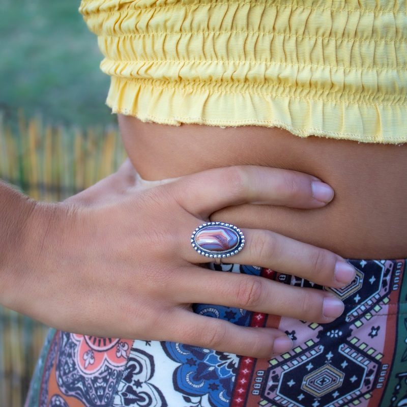 Anillo Ágata Crazy Lace