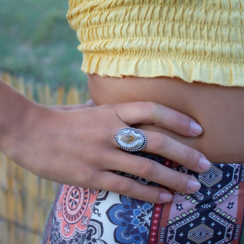 Anillo Ágata Crazy Lace